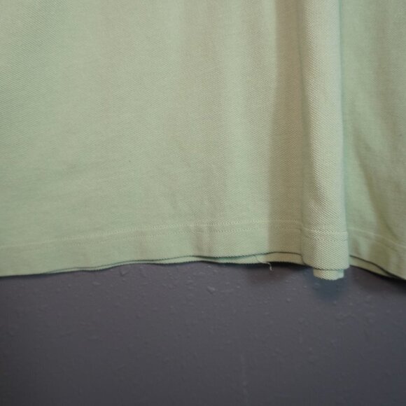 Tommy Hilfiger Mens Lime Green Custom Fit Short Sleeve Collared Polo Size Large - Picture 3 of 6